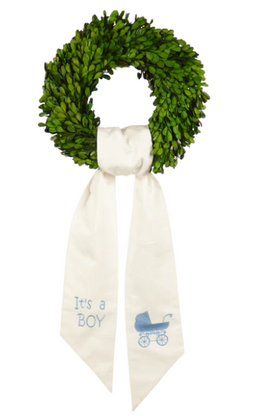 Baby - Wreath Sash "It's a Boy"