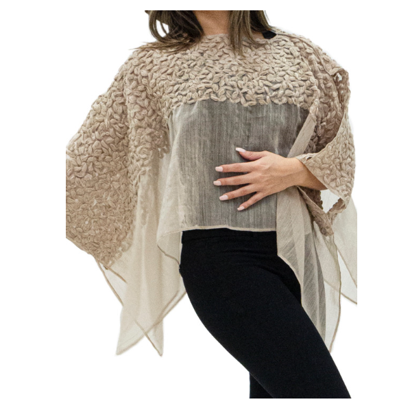 Cape - Pretty Penny Poncho Cafe or Black