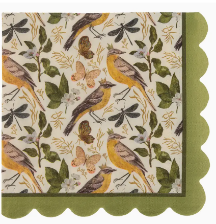 Lunch Napkin - Luncheon Bird Napkins