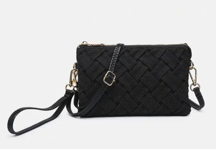 Purse - Riley Woven Denim in Black