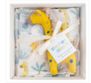 Muslin Blanket & Stuffed Animal Gift Set