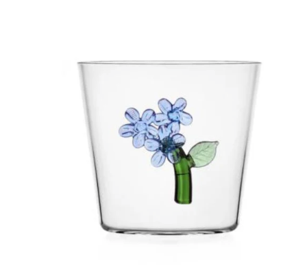 Ichendorf - Botanica Tumbler w/Light Blue Flower