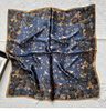 Scarf - Menagerie Silk Scarf - Navy & Brown