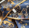 Scarf - Menagerie Silk Scarf - Navy & Brown