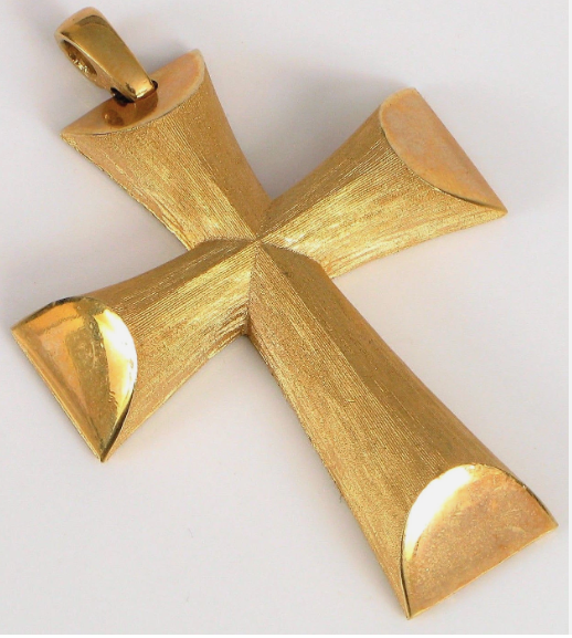 Estate Collection - Vintage Avon Gold Tone Cross Pendant
