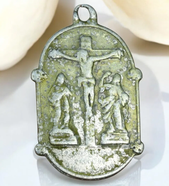 Estate Collection - Spain -  Crucifixion Religious Medal