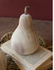 Carved Natural Wood Apple & Pear