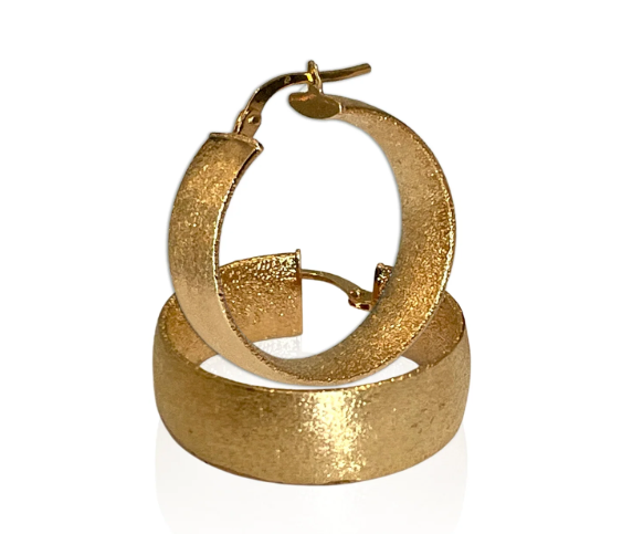 Earrings - Priscilla Hoop Earrings in Gold