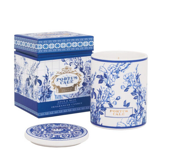 Portus Cale - Gold & Blue 7.4Oz Aromatic Candle