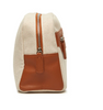 Travel Bag - Capri Cosmetic Bag - Brown or Black Trim