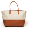 Travel Bag - Capri Tote w/Pouch - Black or Brown Trim