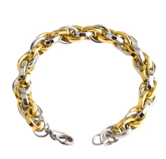 Bracelet - Glossy Two Tone Bracelet