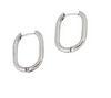 Earrings - Oval Hoop Earrings - Gold or Silver