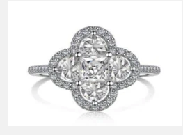 Ring - Quatrefoil Synthetic Diamond Ring