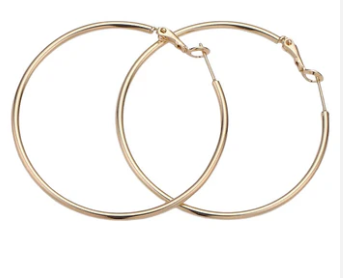 Earrings - Simple 3" in Gold or Silver