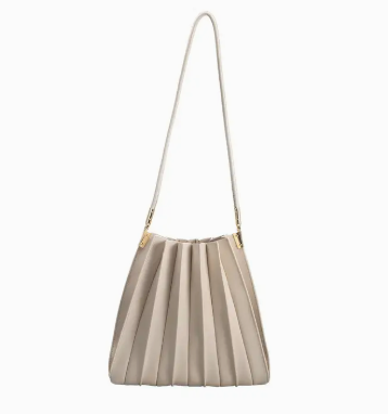 Purse - Carrie Pleated Vegan Shoulder Bag