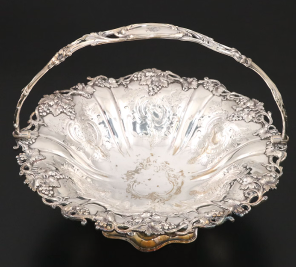 Estate Collection - Vintage Silver Plate Pedestal Basket
