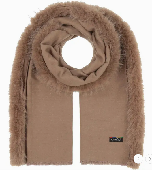 Wrap - Faux Fur Trim Stole