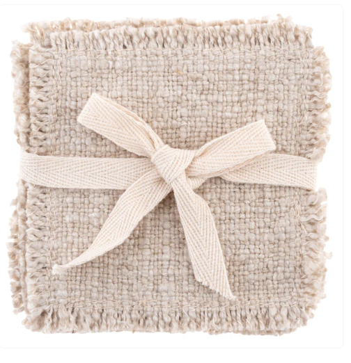 Coasters - Linen Double Stitch