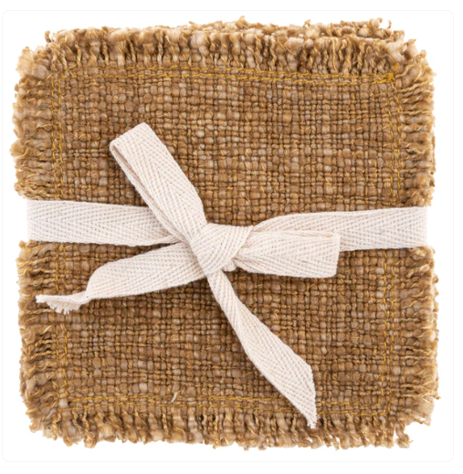 Coasters - Linen Double Stitch