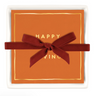 Ceramic Napkin Tray + Napkins - Happy Thanksgiving