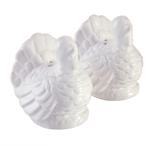 Ceramic Turkey Salt & Pepper Shakers Set