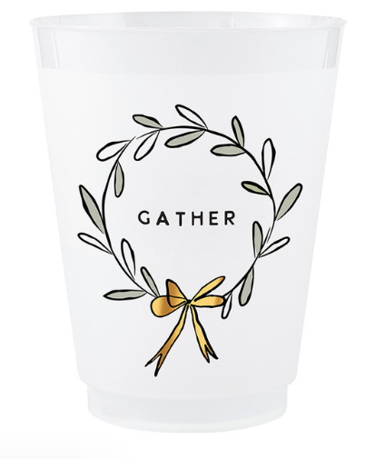 Gold Foil Frost Cups - Gather - Set of 8