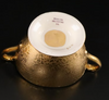 Estate Collection - Vintage Porcelain Gold Sugar Bowl