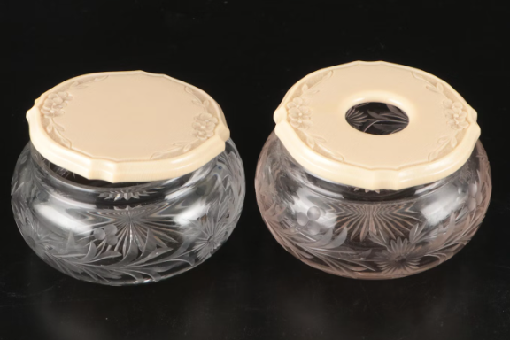 Estate Collection - Vintage Vanity Cut Glass Pieces