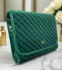 Travel Bag -  Classic Toiletry Case in Emerald Velvet