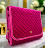 Travel Bag -  Classic Toiletry Case in Fuchsia Velvet