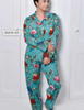 Pajamas - Exotic Teal Flower Print