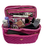 Travel Bag -  Classic Train Case - Fuchsia Velvet