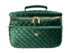 Travel Bag -  Classic Train Case - Emerald Velvet