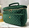 Travel Bag -  Classic Train Case - Emerald Velvet