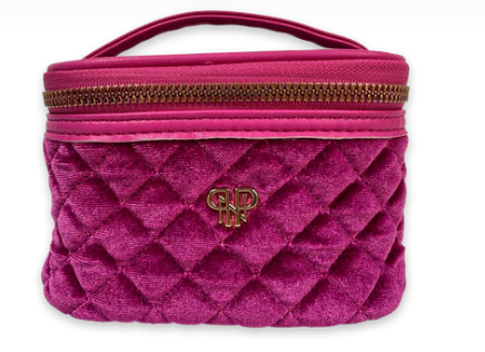 Travel Bag - Getaway Jewelry Case - Fuchsia Velvet