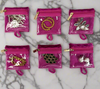 Travel Bag - Getaway Jewelry Case - Fuchsia Velvet