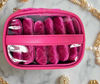 Travel Bag - Getaway Jewelry Case - Fuchsia Velvet