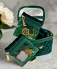 Travel Bag - Getaway Jewelry Case - Emerald Velvet