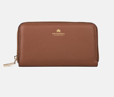 Wallet - Zip Around Wallet - Caramel
