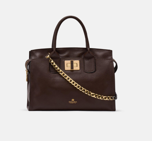 Bella Soft Medium Tote in Chocolate
