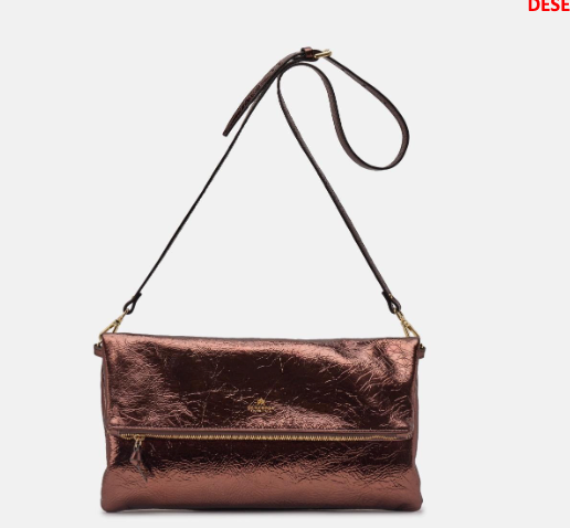 Purse - Velvet Flap Bag XL in Cherry Metallic