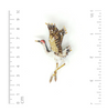 Trovelore - Whooping Crane Brooch Pin