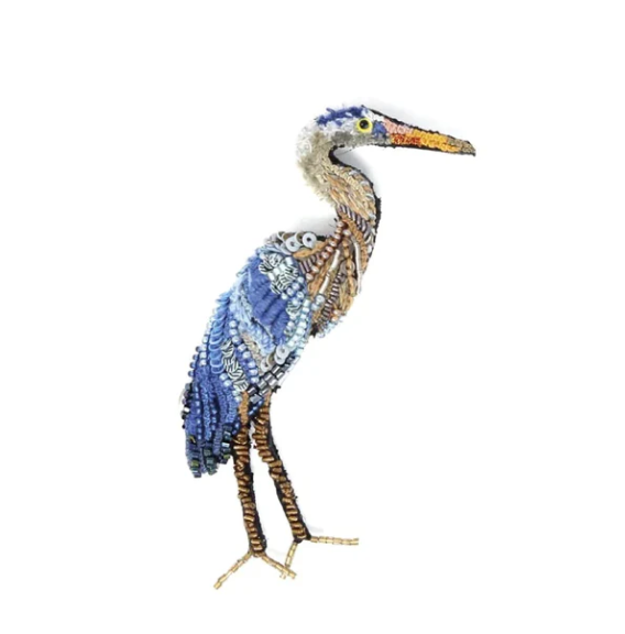 Trovelore - Blue Heron Brooch Pin