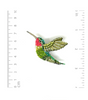 Trovelore - Ruby Throated Hummingbird Brooch Pin