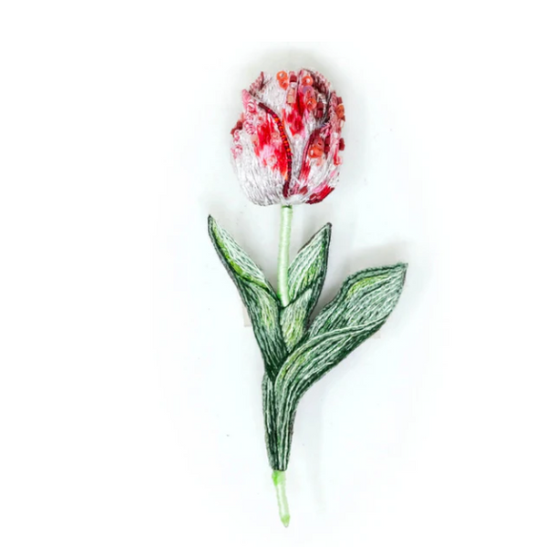 Trovelore - Striped Tulip Brooch Pin
