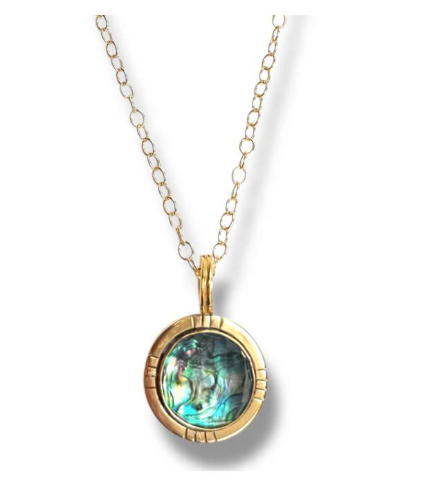 Dina Mackney - Necklace - Abalone Doublet Necklace