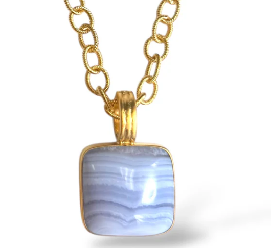 Dina Mackney - Blue Lace Agate Cushion Enhancer