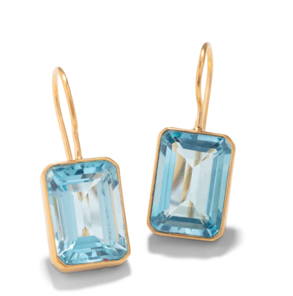 Dina Mackney - Brazilian Blue Topaz Earrings