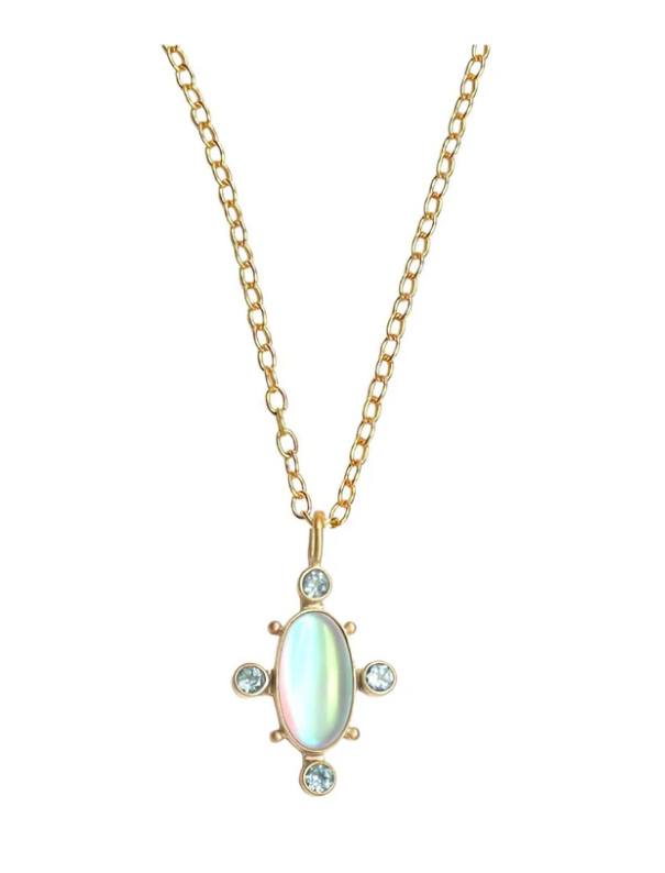 Dina Mackney - Petite Luminite Blue Topaz Necklace